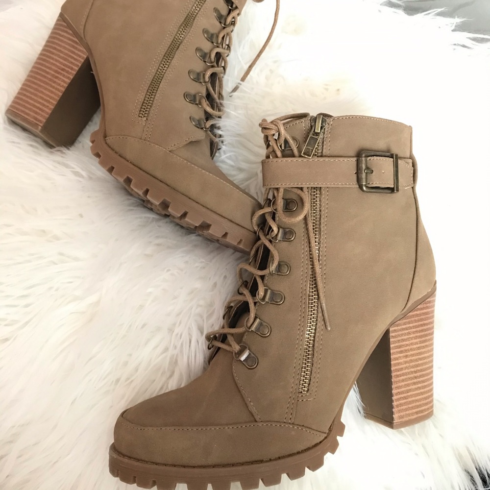 Taupe booties